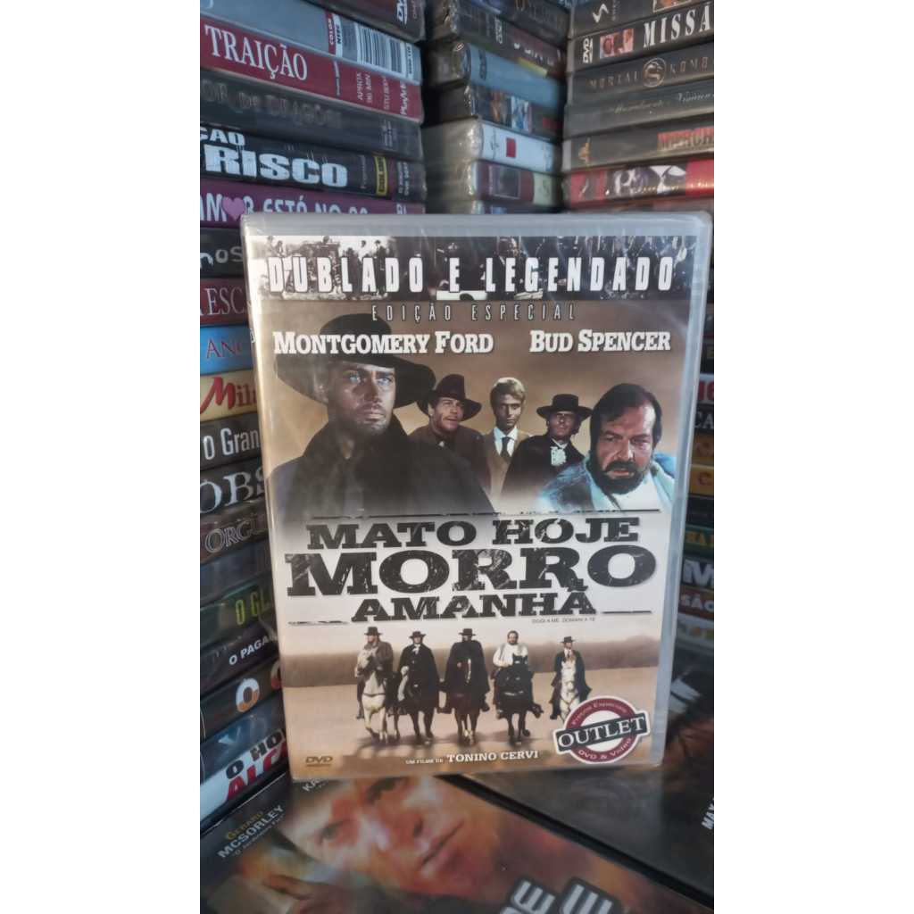 DVD ( Lacrado) Mato Hoje Morro Amanha Dvd Original Lacrado Edição especial Bud Spencer Montgomery Ford Wester Tonino Cer
