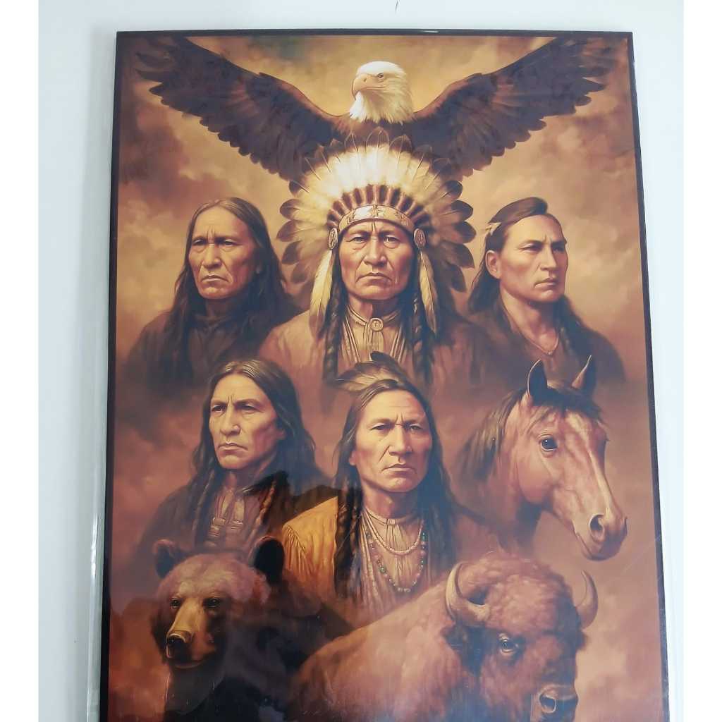QUADRO DECORATIVO 30 X 21 COM ADESIVO NA PARTE DE TRÁS ORIXAS UMBANDA EXU POMBAGIRA PADILHA ZÉ PELINTRA CABOCLO
