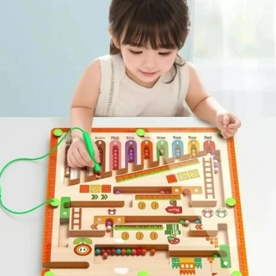 Brinquedo Labirinto Magnético Infantil Brinquedo Educativo Pedagógico Desenvolvimento Infantil (Com Imã)
