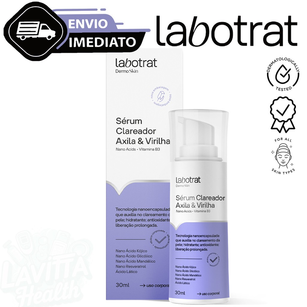 Sérum Clareador Íntimo Labotrat Axila e Virilha Vitamina 30ml Corporal Envio Imediato