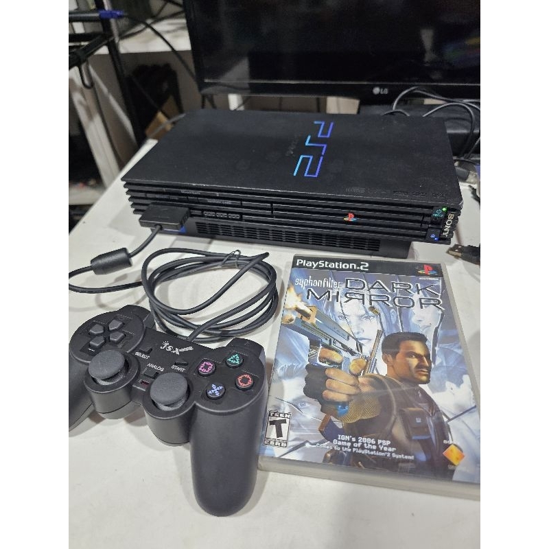 ps2 fat 1 jogo e cabos