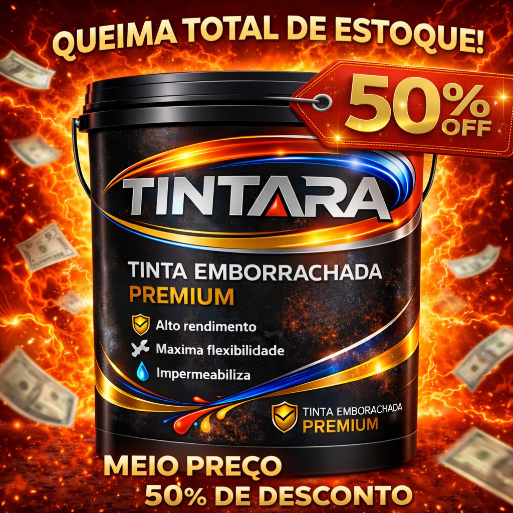 Tinta Emborrachada 18KG TINTARA - Impermeabilizante Premium Flexível Antifissura em Oferta na Shopee