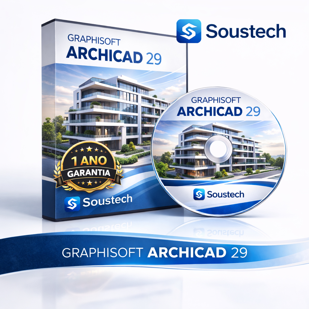 Archicad Versão Profissional Português 1 Ano de Garantia