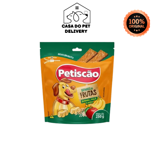 Bifinho Tablete Mastigável Petiscão para Cães sabor Frutas 250g