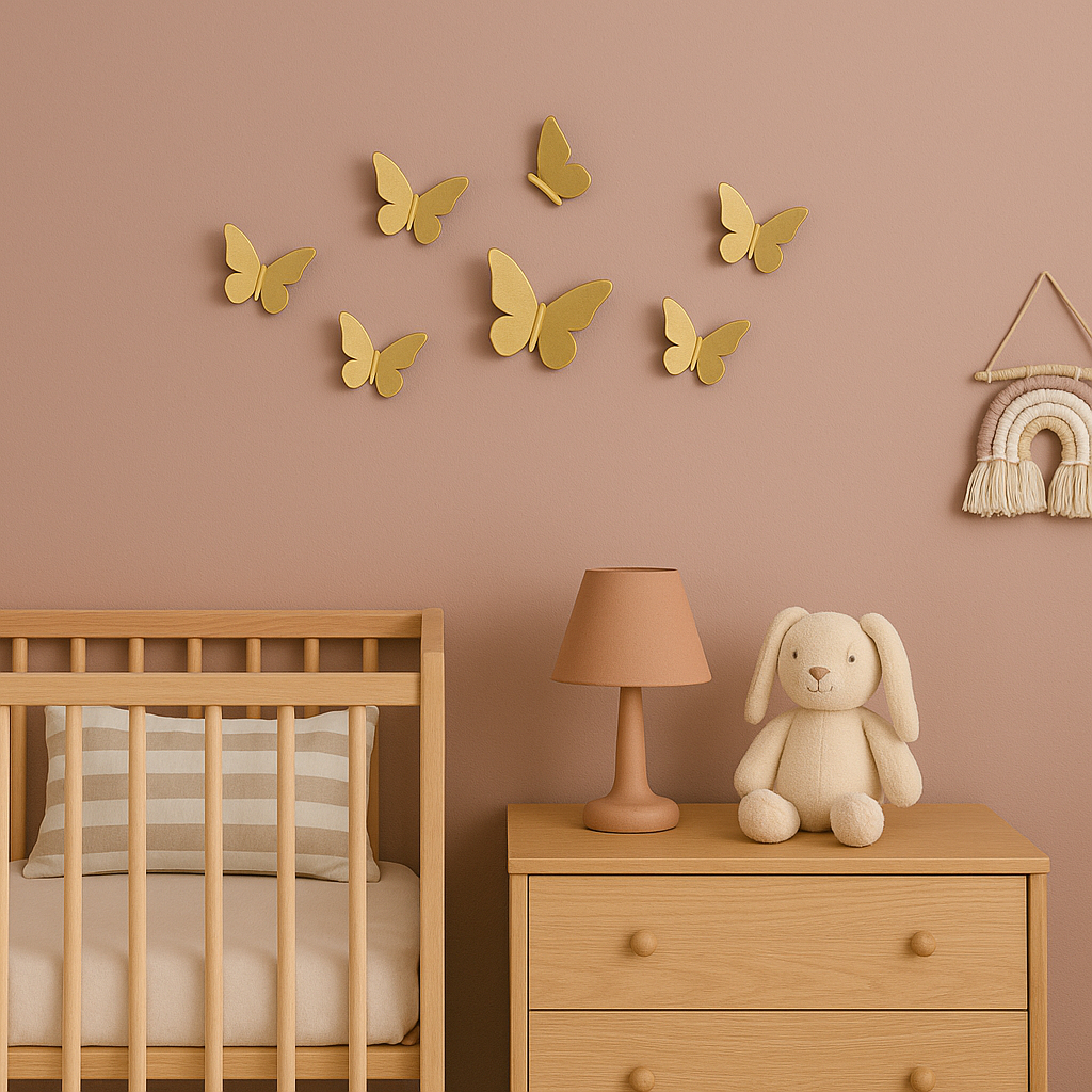 Kit 5, 10 ou 15 Borboletas Decorativas Acrílico Espelhado Salão Decoração Quarto