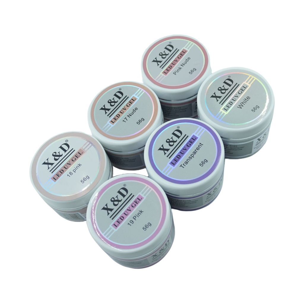2 unidades de Gel 56G X&D p/ unhas de gel fibra em Oferta na Shopee