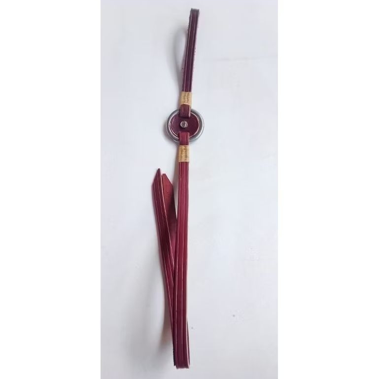 Rebenque couro legítimo, cavalgada, montaria, paseio chicote com trança e aplique, tala com argola, envio imediato