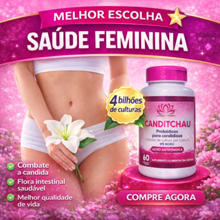 CANDITCHAU PROBIÓTICOS ANTIFUNGO LACTOBACILOS FLORA INTIMA CANDIDIASE CANDIDA CANDIFLORA CANDIA em Oferta na Shopee