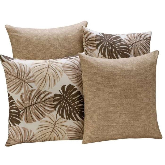 Kit com 4 Capas de Almofadas Decorativas Gorgurinho com Zíper