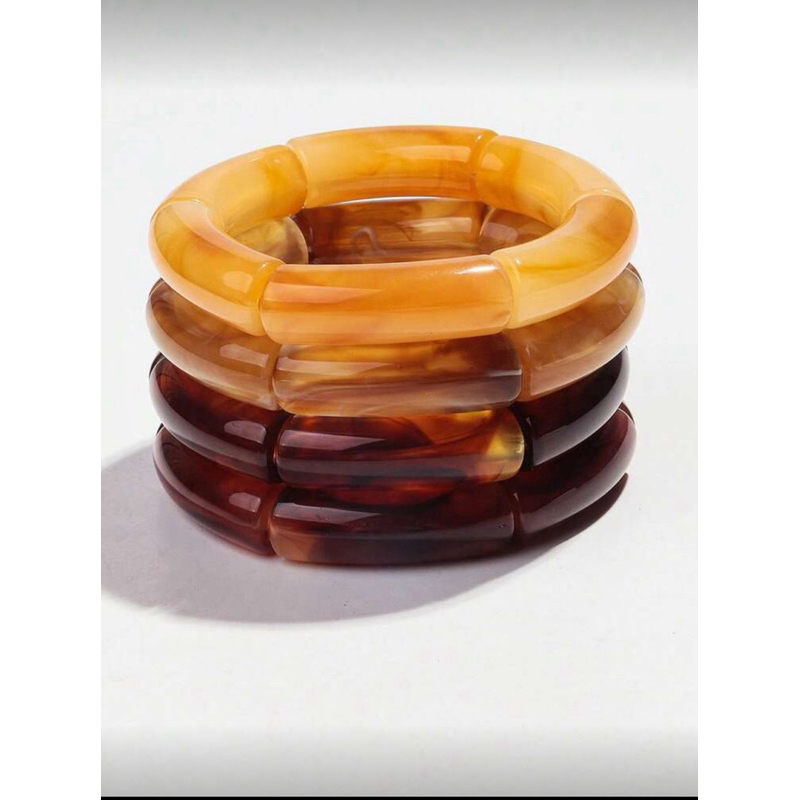🔥 OFERTA RELÂMPAGO Kit 4 Pulseiras Gota Douradas Femininas Luxo