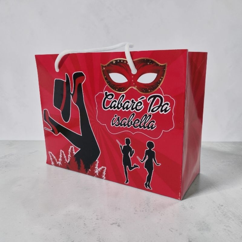 SACOLINHA CABARÉ/ANIVERSÁRIO/FESTAS/LEMBRANCINHAS PERSONALIZADAS