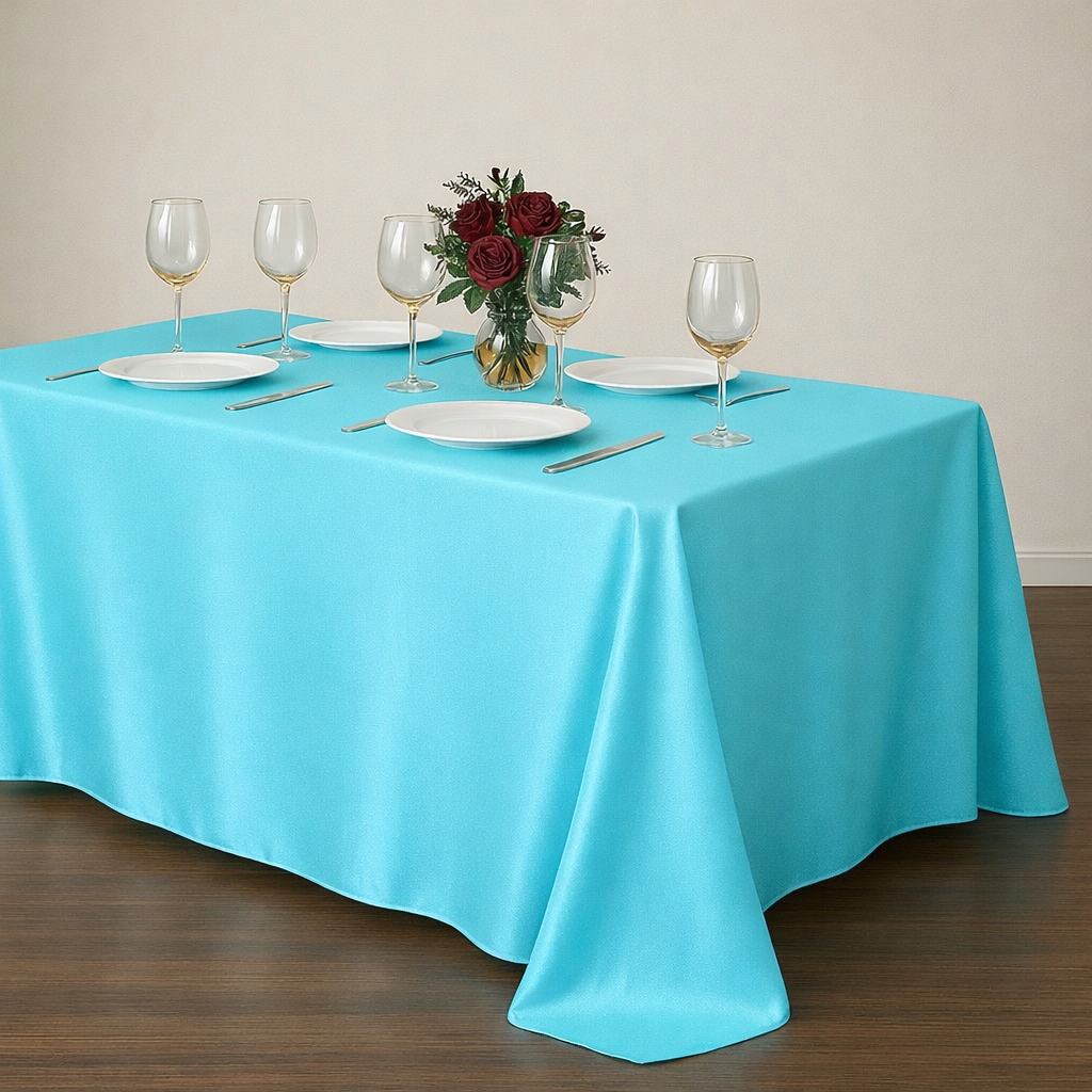 Toalha De Mesa Pano CETIM Casamento Cha Bebê Aniversário Natal Decoração Do Banquete Jantar