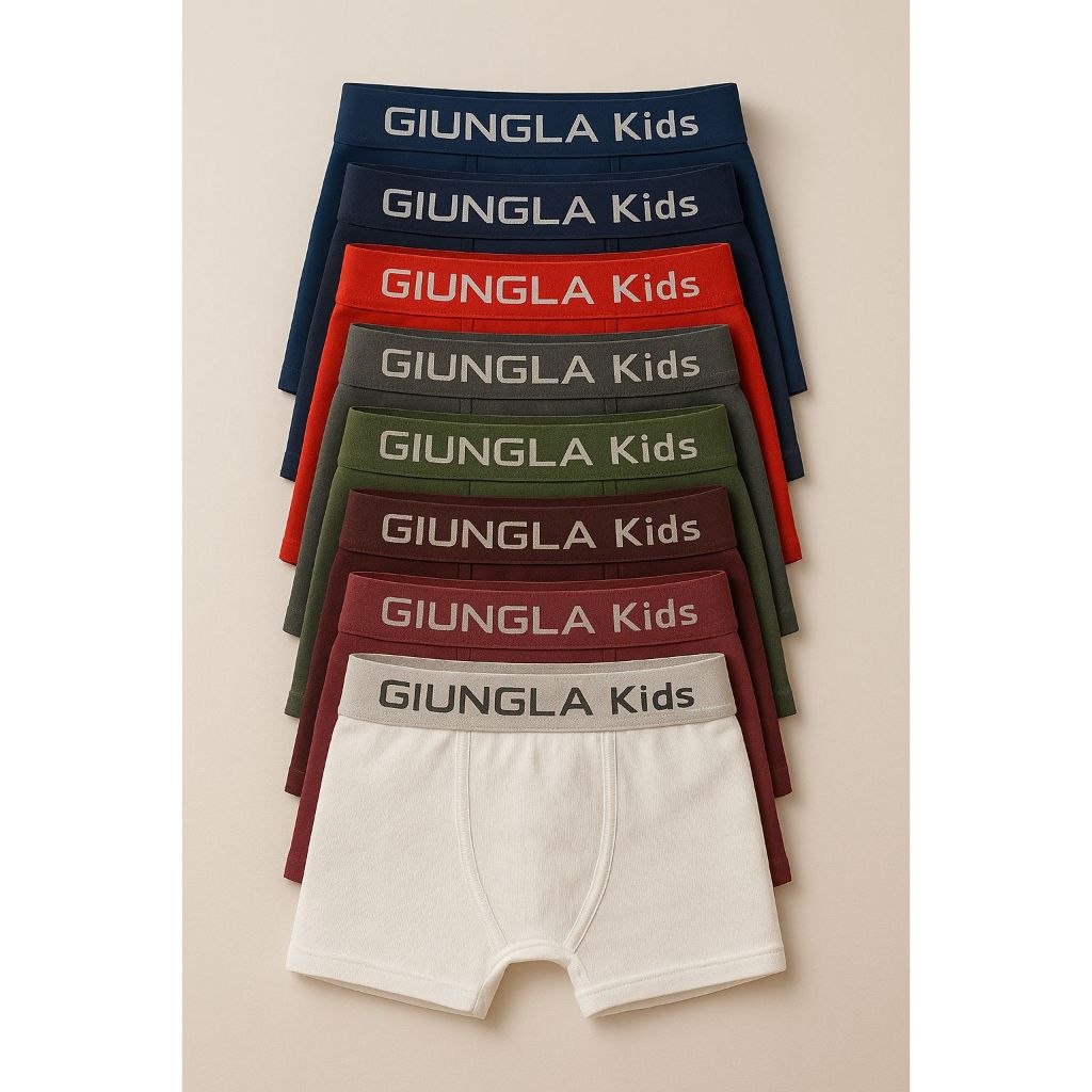 Kit 10 Cuecas Boxer Infantil Giungla – Microfibra Confortável Giungla