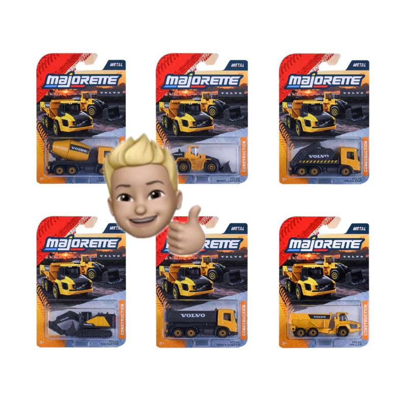 Miniaturas  Máquinas de Construção Volvo (Caminhões e tratores) 1/64 Majorette