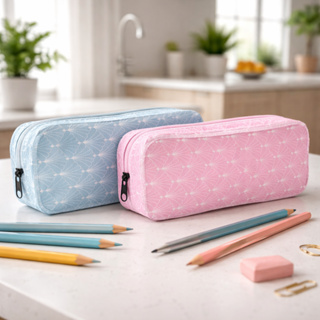 Estojo Escolar Retangular Faculdade Estampa Conchas Moderno em Oferta na Shopee