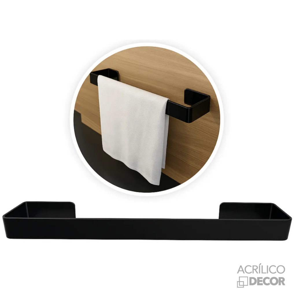 Suporte de Pano de Prato Parede Cozinha – Porta Toalha/Guardanapo Multiuso, Sem Furos, Moderno