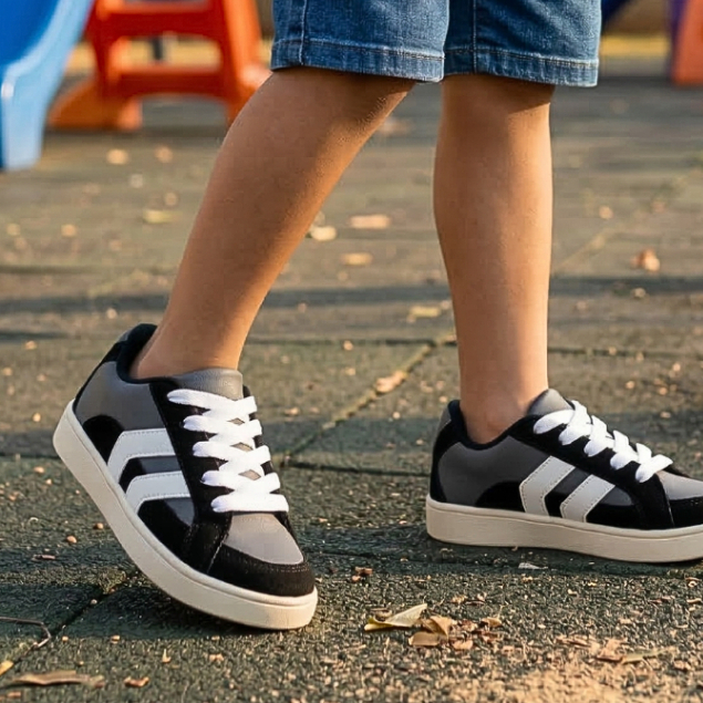 Tênis Infantil Masculino Escolar Confortável Resistente P/ Dia a Dia Seguro Antiderrapante