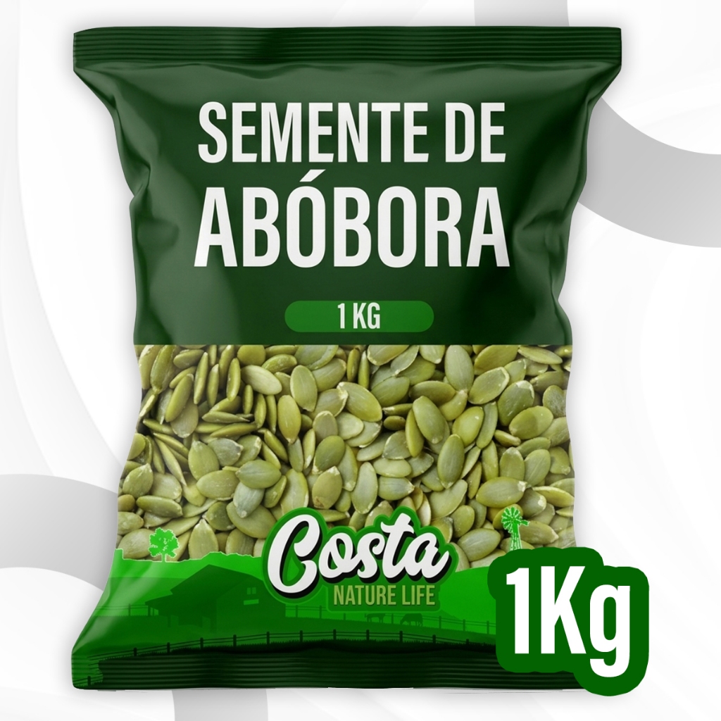Semente de Abóbora Crua sem Casca - Costa Nature Life