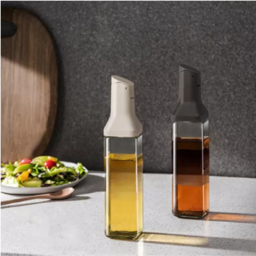 Galheteiro vidro recipiente azeite vinagre oleo tempera salada bico dosador conserva cozinha gourmet de achadinhos