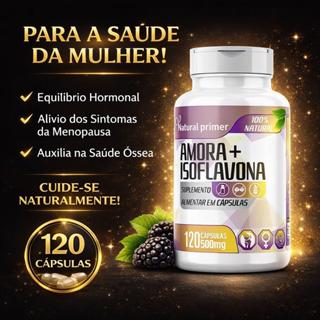 120 Cápsulas Amora com Isoflavona 500mg em Oferta na Shopee