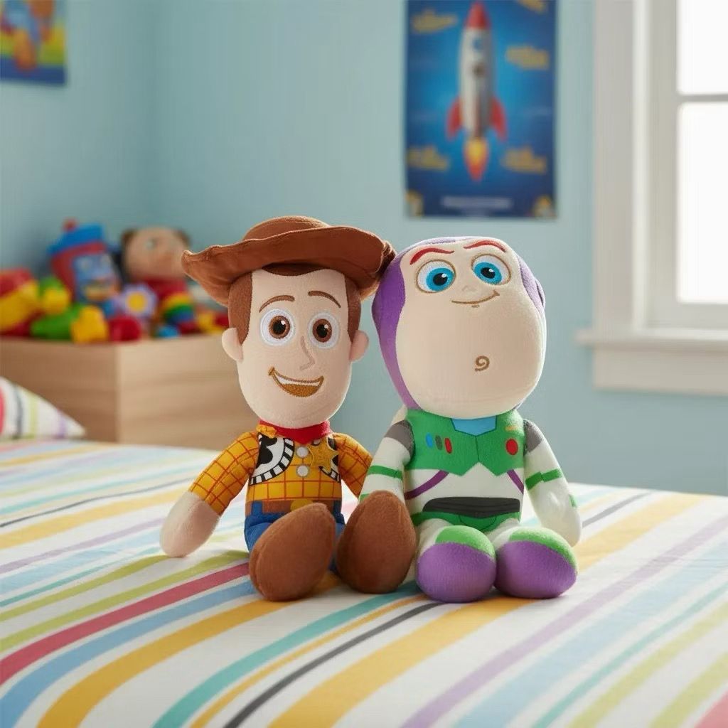 Pelúcia Toy Story Woody e Buzz Baby 30 cm