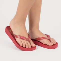 Chinelo Infantil Feminino Andy Metalizado Glitter Lilica