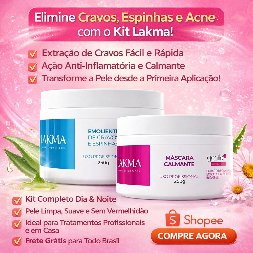 Kit Creme Emoliente/máscara Calmante Lakma 250g Profissional Acneica Dia/noite