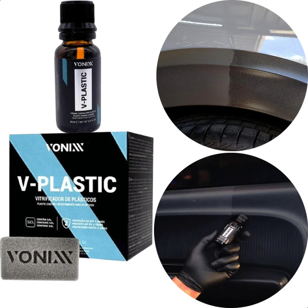 Vitrificador Plástico V-plastic 20ml Vonixx Com Aplicador