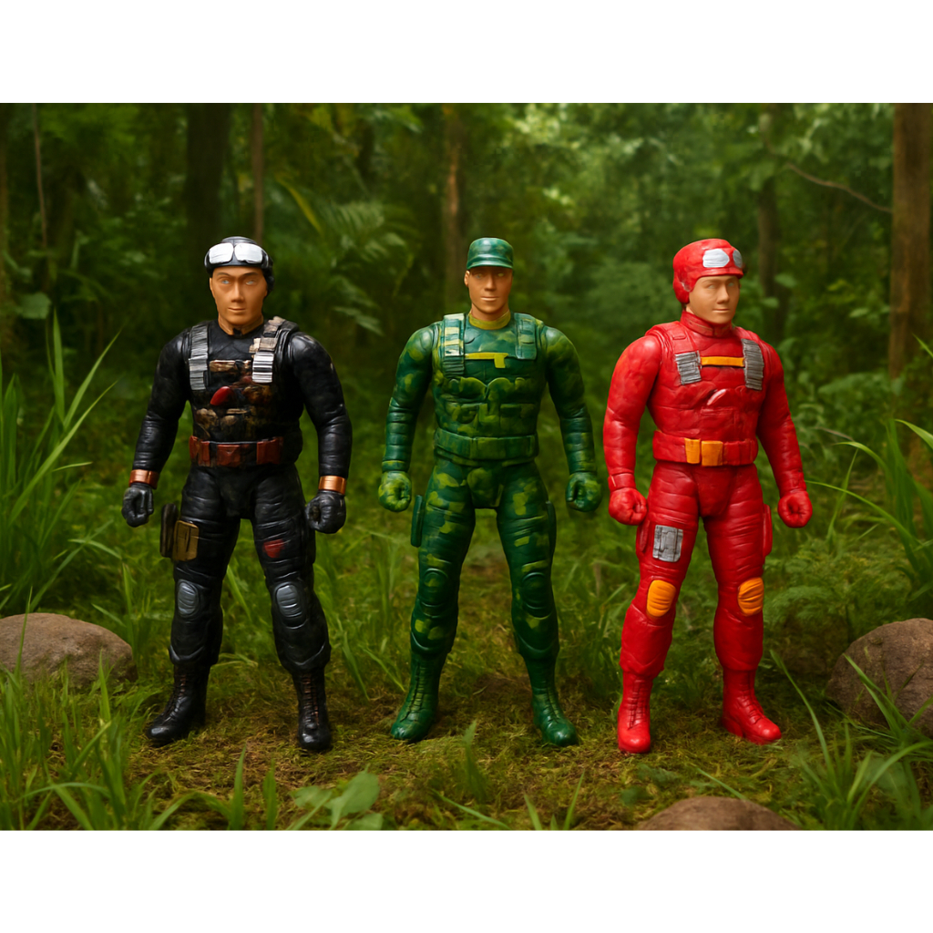 BONECO COMBATENTE SERIE POLICIAL COM ACESSORIOS / BOMBEIRO / MILITAR