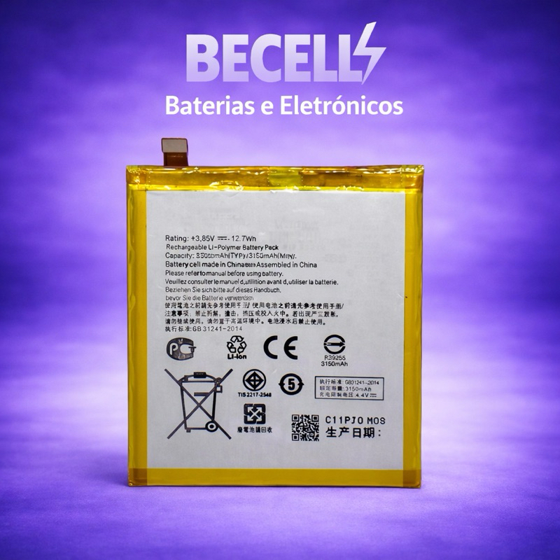Ba--te--ria C11p1511 Zenfone 4 Selfie Zd553kl Amarela Nova + NF + Entrega Direta