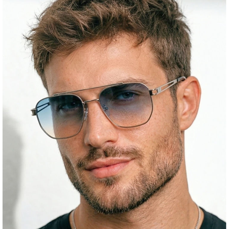 Óculos de Sol Texas Aviador Clássico Premium Geométrico Masculino Feminino Metal uv400 Unissex