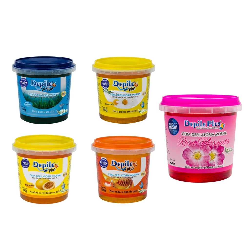 Cera Depilatória Método Depile Plus Hidrossolúvel 290g (ESCOLHA A SUA) em Oferta na Shopee