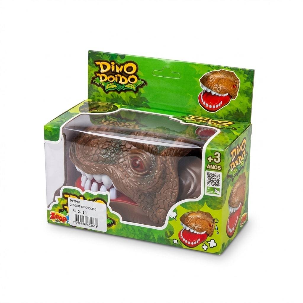 Dino Doido Brinquedo Dinossauro Morde Dedo Zoop