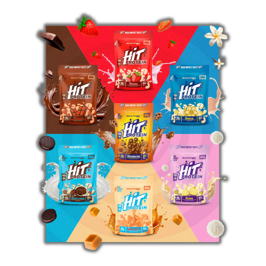 Whey Protein  Hit Protein Adaptogen 900g em Oferta na Shopee