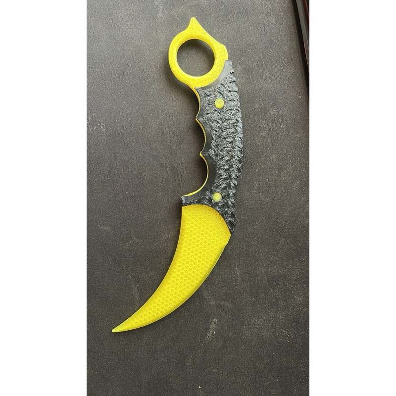 faca Karambit de PETG para treino