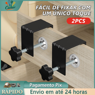 Kit 2 Unidades Sargento Tipo Grampo De Fixação Aperto Rapido Para Marcenaria Marceneiro Instalação De Gavetas em Oferta na Shopee