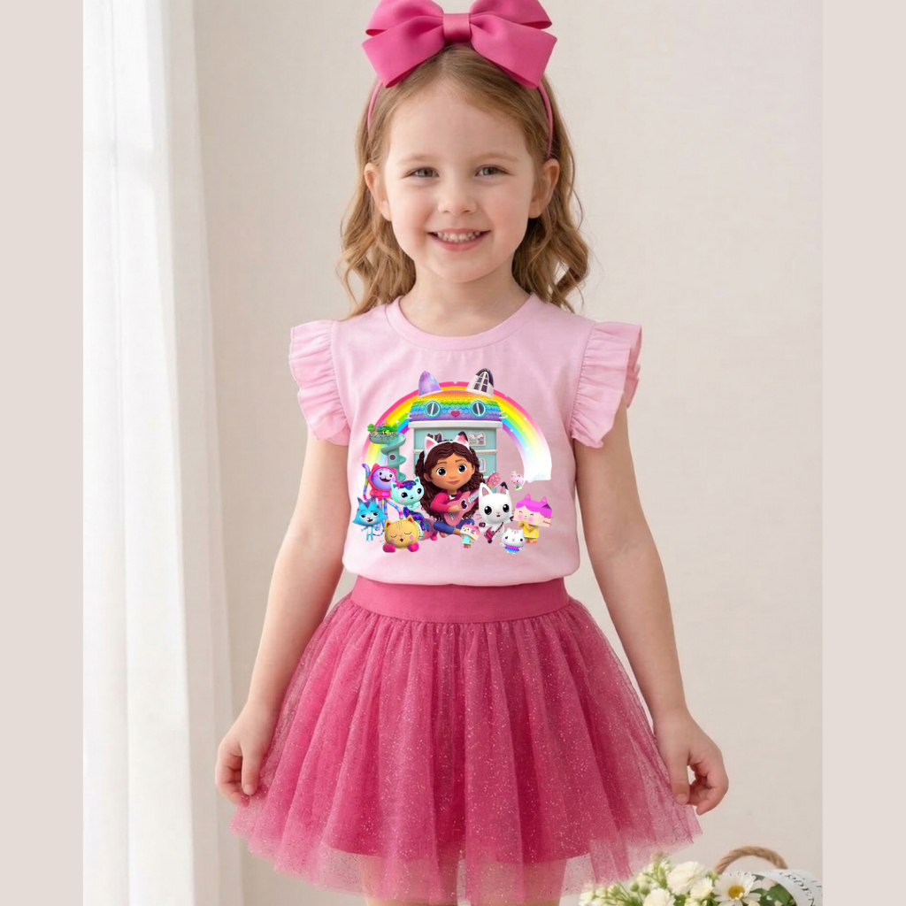 Conjunto infantil feminino infantil A Casa mágica da Gabi em Oferta na Shopee