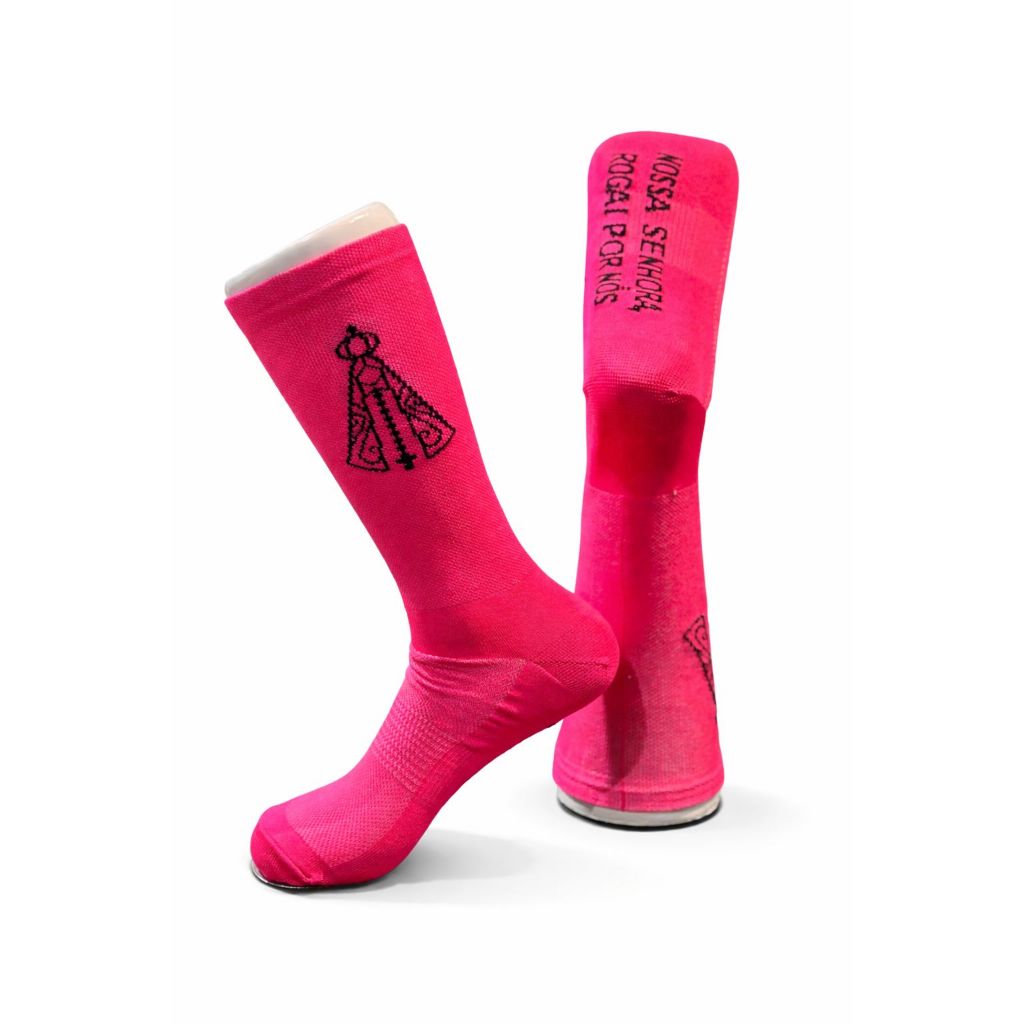 Meia Nossa senhora Aparecida ROMARIA - Caminho da Fé antibolhas poliamida (ENVIO IMEDIATO) em Oferta na Shopee