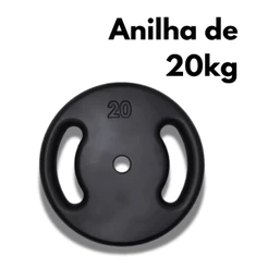 Anilha 20kg Pintada Musculação Treinamento Casa Levantamento Fitness