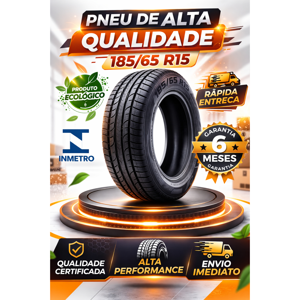Pneu 185/65 R15 Remold Linha Premium com Alta Durabilidade e Custo Benefício