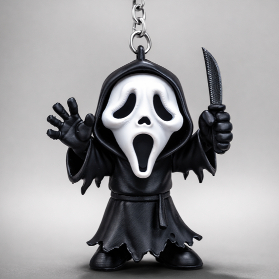 Chaveiro Ghostface  - Todo Mundo em Pânico - Em Impressão 3d