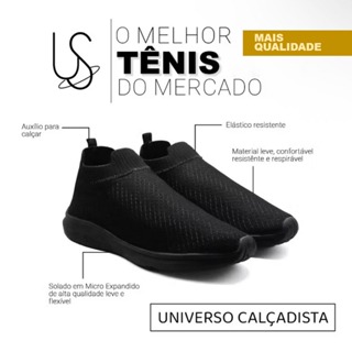 Tênis Meia Masculino Feminino Sem Cadarço em Oferta na Shopee