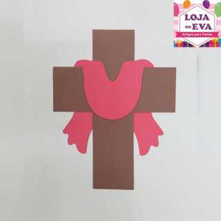 Cruz de Cristo em EVA com Manto em Oferta na Shopee