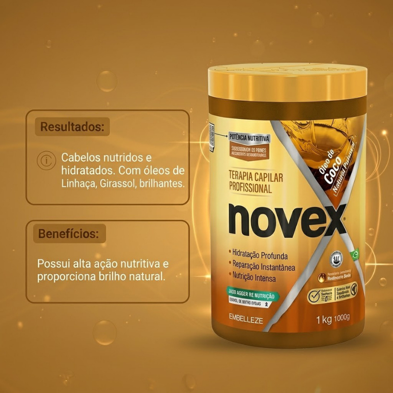 Creme de Tratamento Novex Óleo de Coco 1KG · foto 2