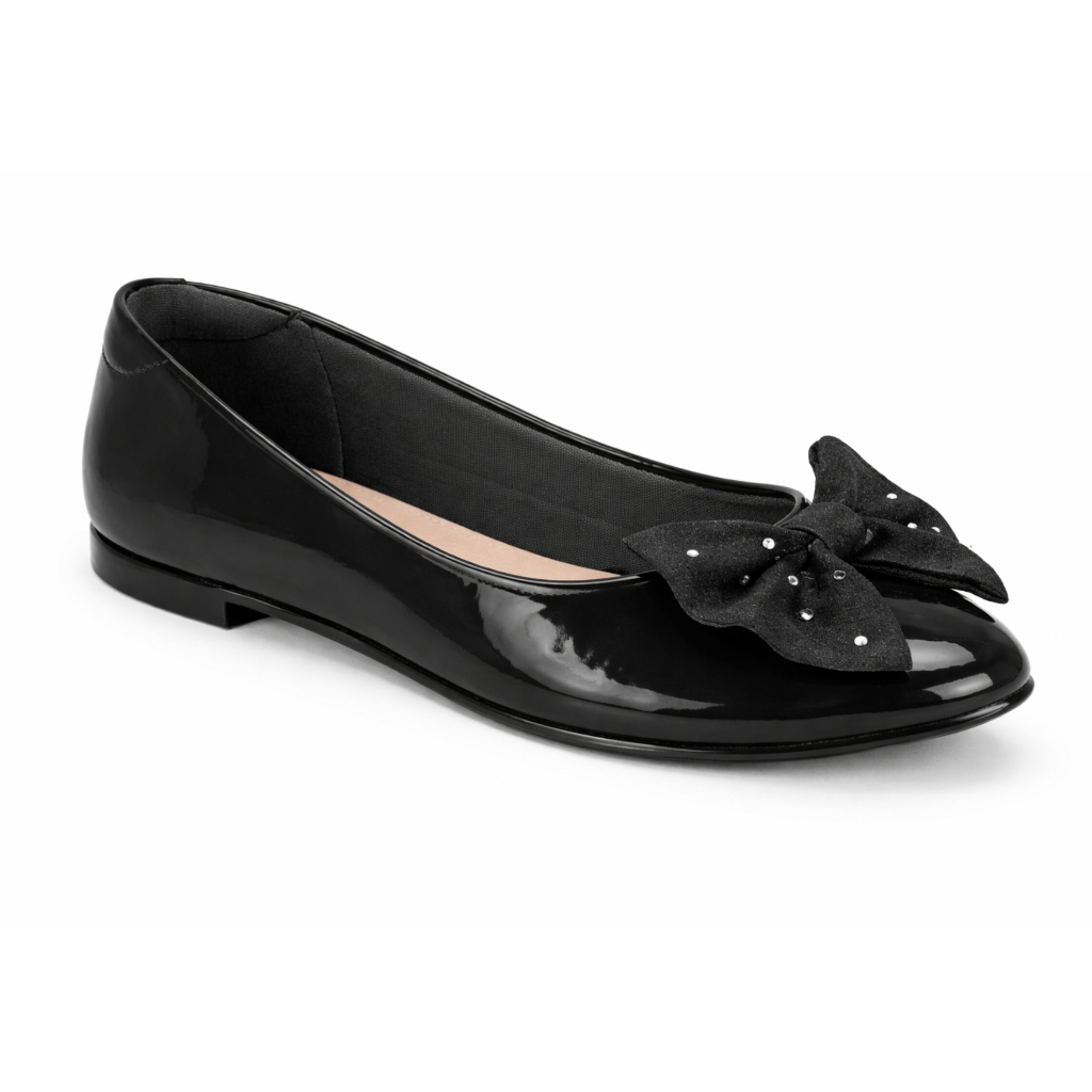 Sapatilha Feminina Moleca Laço Brilho Strass Bonita Fashion Conforto Original