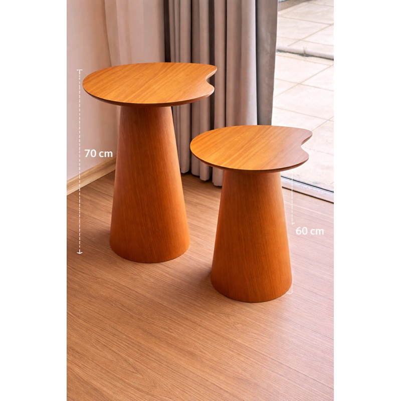 Conjunto mesa lateral orgânica — imagem 2 de 2