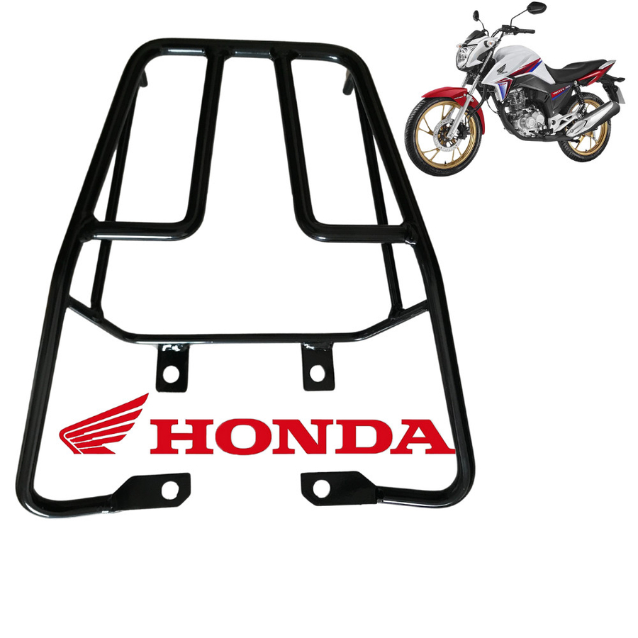 Suporte Bau Bagageiro Grelha Churrasqueira Maciço TITAN Cg 125 150 2014 2015 Start Fan 160 2016 2024