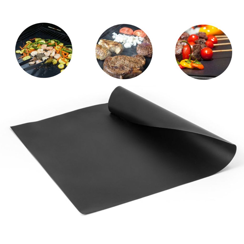 Manta Esteira Churrasqueira Teflon Grill Antiaderente Reutilizável Grelha Chapa Forno Multiuso 40x30