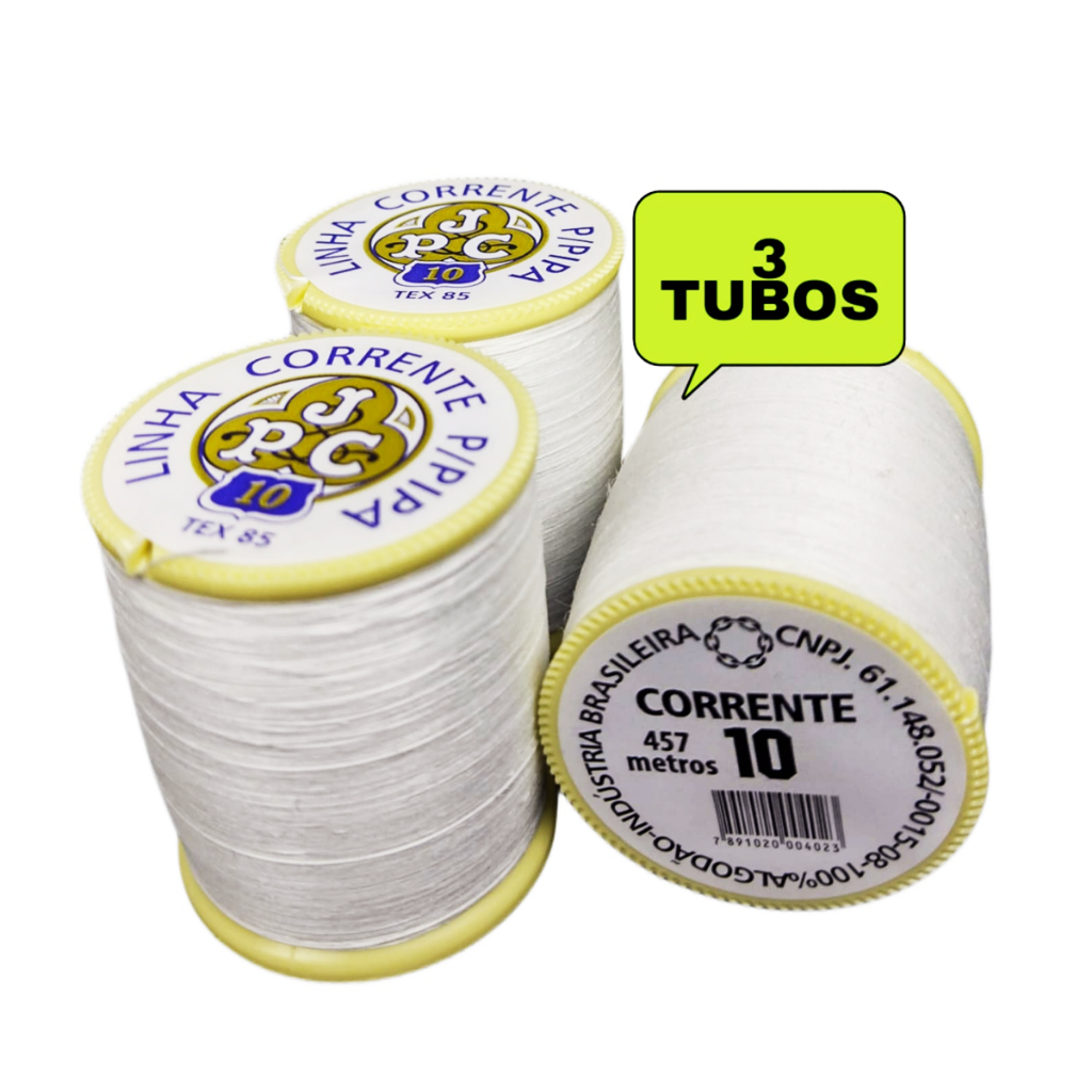 Carretel De Linha 10 Corrente Para Pipas 500 Jardas 3 unidades