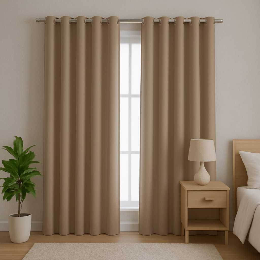 Cortina 3,00X2,50 Oxford Com Ilhós Para Varão Sala Quarto Longa Várias Cores